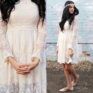 Chicwish Mi Amore Lace Dress